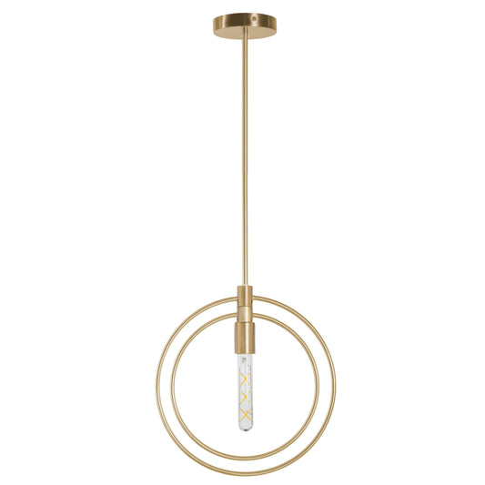 Nyla Single Light Brass Pendant