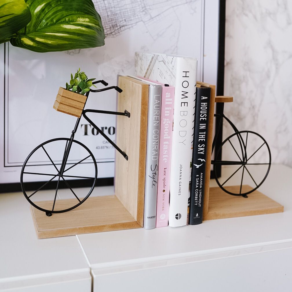 Set of 2 Bicycle Bookends