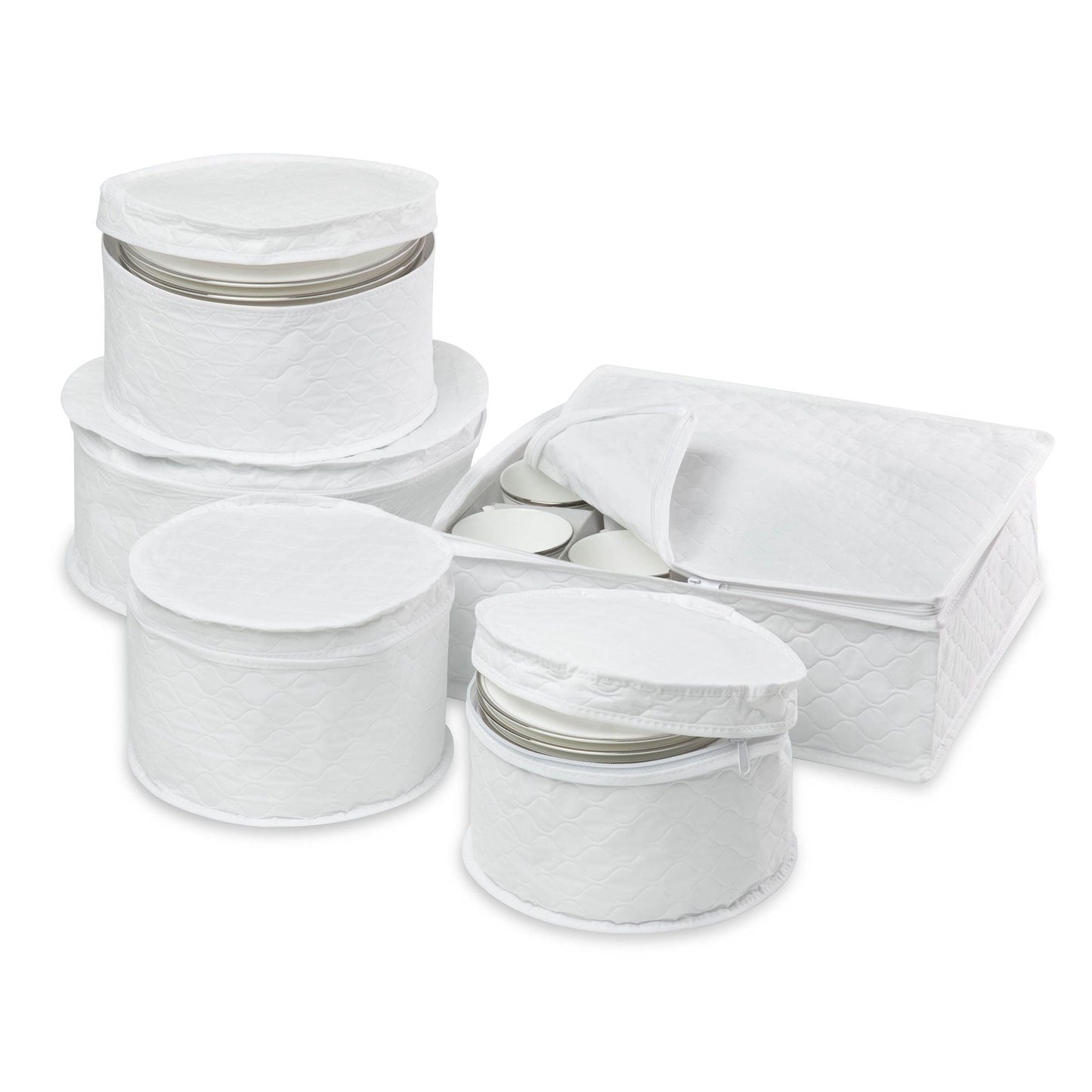 5-Piece Honey-Can-Do Dinnerware Storage Set